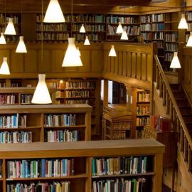 Interior view of the Hewitson Library