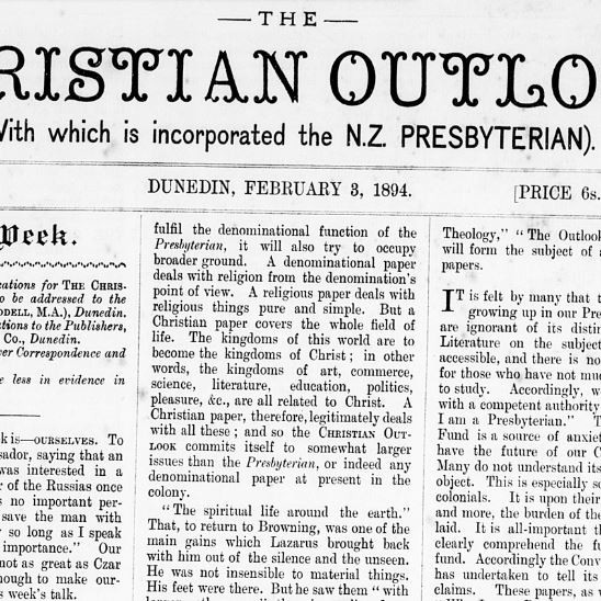 Christian Outlook 1894-1899