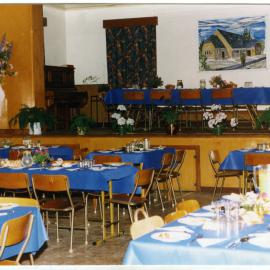 "Tables set for dinner," Presbytery, North Avon, St. Columba, Christchurch, July 1999