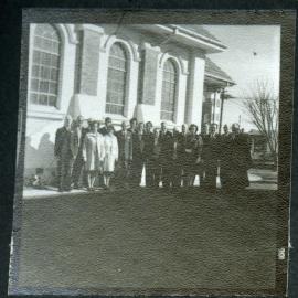 Office-bearers and congregation from John Knox College, Rangiora, celebrating their centenary, 1972
