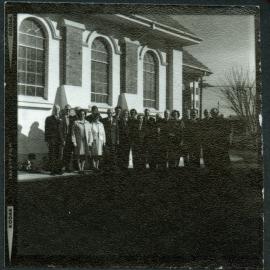 Office-bearers and congregation from John Knox College, Rangiora, celebrating their centenary, 1972