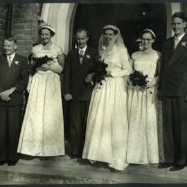 "Marriage of Eric Mangin to Shirley Reid at Knox Presbyterian Church"