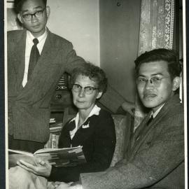 Agnes Richards with Cheng Wee Nain and Cheng Wee Chee of Johore, Malaysia