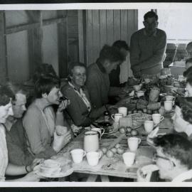 Knox Youth Fellowship enjoying a meal