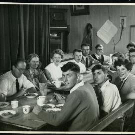 Knox Youth Fellowship enjoying a meal