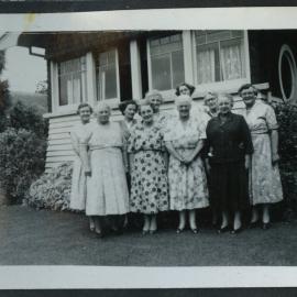 Eleanor Wilson, Grace Maxwell, Ranee Anderson, Mrs. Bill Goss and Helen Bartlett, portrait 