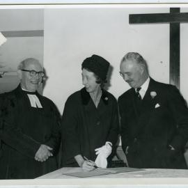 "Sir Bernard Ferguson and his Lady, and 'Mac' Wilson"