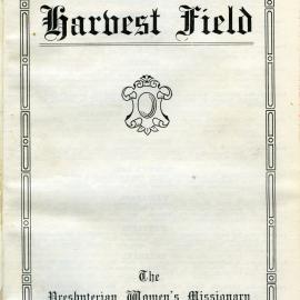 "Harvest Field", The Presbyterian Women's Missionary Union of New Zealand, 1927