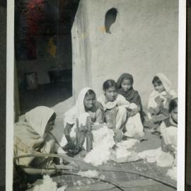 "Removing seeds from cotton," Jagadhri Girls' School, spinning classes, 1941