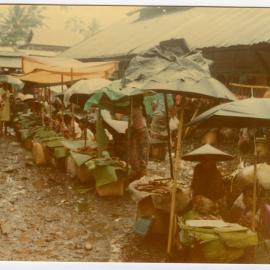 Stalls for the Sale of Cooked Fish and Rice at the Rantepao Market