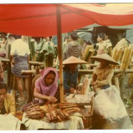 Cooked Fish and Tuak for Sale at the Rantepao Market