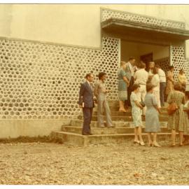 Group Outside Central Toraja Church in Rantepao