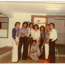 Group of Students at Outside Dormitory Door of STT