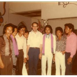 Some of the Students with Robert Patterson at the Anniversary Celebrations
