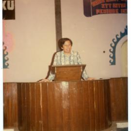 A Gentleman Addressing at the Lectern