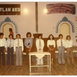 Group of Students Standing in Front of the Hall