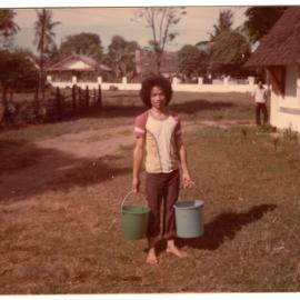 Yohanes Panggalo, Helping with Gardening at STT