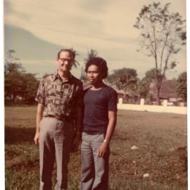 Robert Patterson with a Student