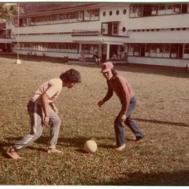 Soleman Balamu and Adri Massie Plying Soccer