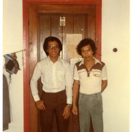 Johanes Rante Banu with a Friend at STT