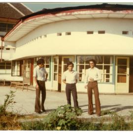 Lukas Sembolayuk, Johanes Rante Banu and a Friend at STT