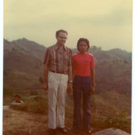 Robert Patterson with Johanes at the Look-out Point