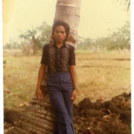 Johanes Outside the Home of Ruben Kapa's Parents