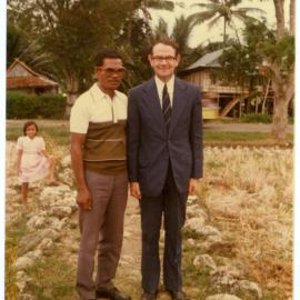 Robert Patterson with a Gentleman at Ujung Lamuru