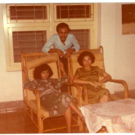 Josefin  Adipaty, Harietji Lombu'u and Johny Ogelang at Robert Patterson's House