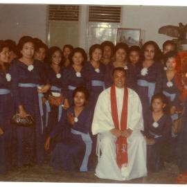Pdt. A.A. Rere  with Members of the Women's Choir
