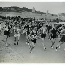 "Start 20 Mile Race from the Centennial Exhibition, 1939," Presbyterian Harrier Club - Wellington