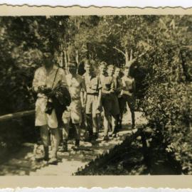 "Tough on the bridge! Tramp Summer 1947-48," Presbyterian Harrier Club - Wellington