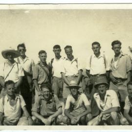 "Fine body of men! Waterfall Bay," Presbyterian Harrier Club - Wellington