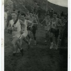 Presbyterian Harrier Club, Wellington members compete at St. Andrew's Trophy, Dunedin, 1948 