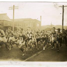 "Start of the Junior Dorne, 1948," Presbyterian Harrier Club - Wellington