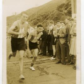 "Bob Barbour and Hugh Walls - Petone, 1948, " Presbyterian Harrier Club, Wellington