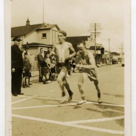 "Bruce and Purdie," Relay race, 1948, Presbyterian Harrier Club