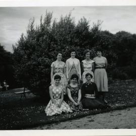 Bible Class Girls In front of Tree