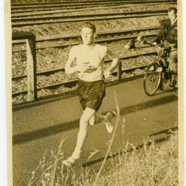 "Jim Jardine bound for Petone," Relay Race, Presbyterian Harrier Club - Wellington