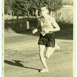 "Dave Singer (Where's Upper Hut!)," Relay Race, 1949 - Presbyterian Harrier Club, Wellington