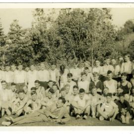 "Opening day, 1950, Wadestown," Presbyterian Harrier Club, Wellington 