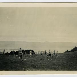 "Two views - on the run from Khandallah, 1950" Presbyterian Harrier Club - Wellington