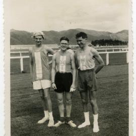 "Before the race, 20 Milers, 1955" Presbyterian Harrier Club - Wellington
