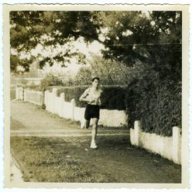 "Norm stepping it out," Presbyterian Harrier Club - Wellington