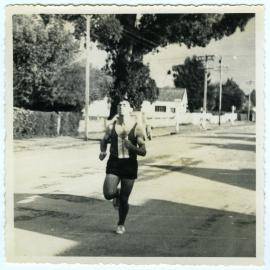 "Vince Dunbar finishing strongly, Masterton Relay," Presbyterian Harrier Club - Wellington
