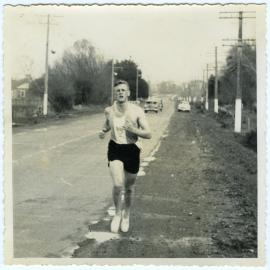 "Keep smiling, Malc, Masterton Relay, 1956," Presbyterian Harrier Club - Wellington