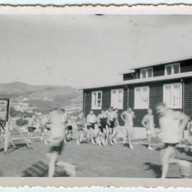 "Warming up, Linden," Presbyterian Harrier Club - Wellington