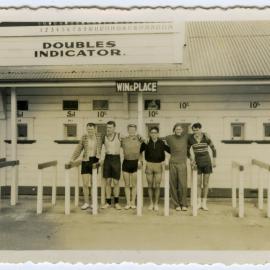 "Another shot of the team, Gold Cup Race, Trentham," Presbyterian Harrier Club - Wellington