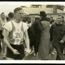 "Don't look so strained, Colin Candy, you finished 5th!" St. Andrew's Trophy Race, Wellington, 1960, Presbyterian Harrier Club - Wellington