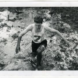 "Mud, glorious mud.... That's not a glove Roger Morrell is wearing," Dorne Cup, Trentham 1964, Presbyterian Harrier Club, Wellington 